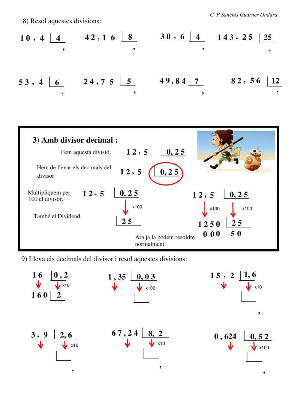 Repàs 6é - Tema 5 Mates