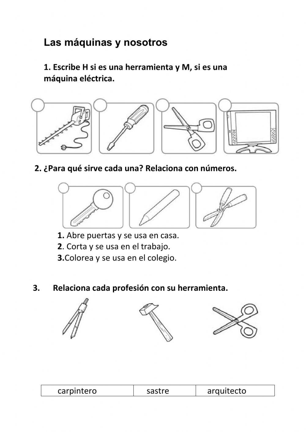 Las máquinas y herramientas