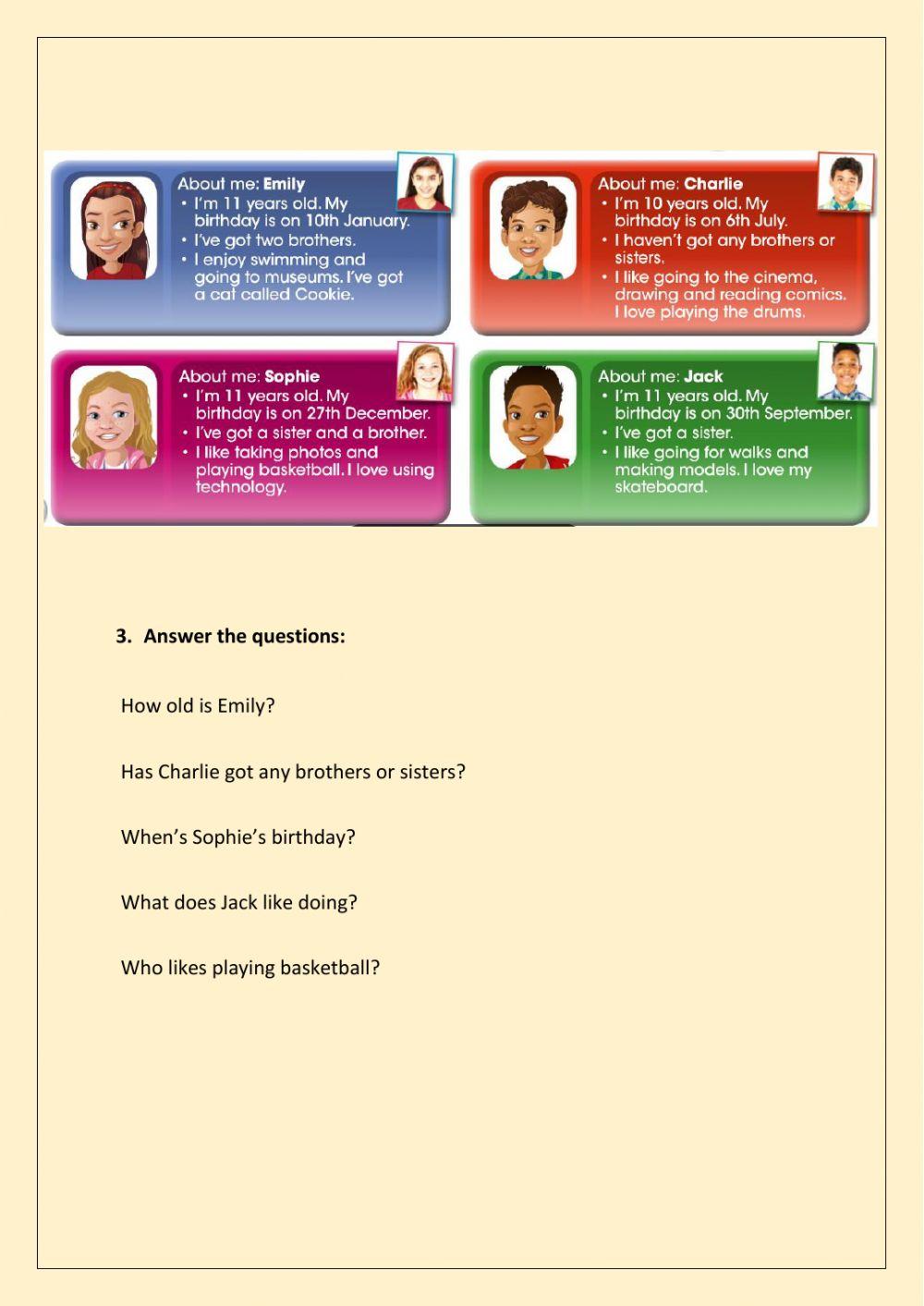 Reading comprehension