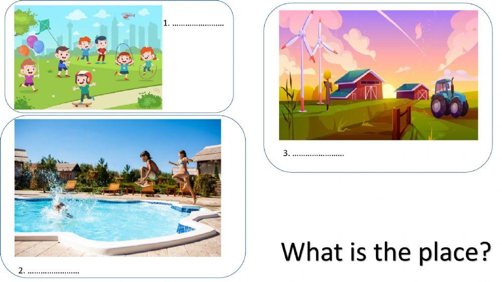 Summer items and places