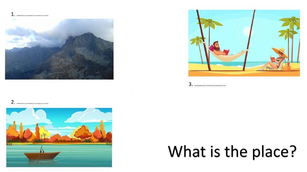 Summer items and places