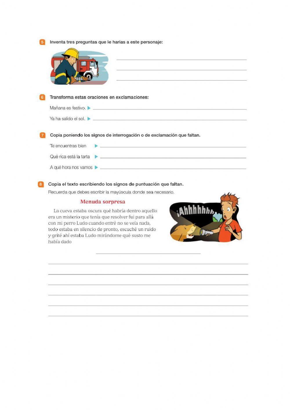 Signos que cierran enunciados