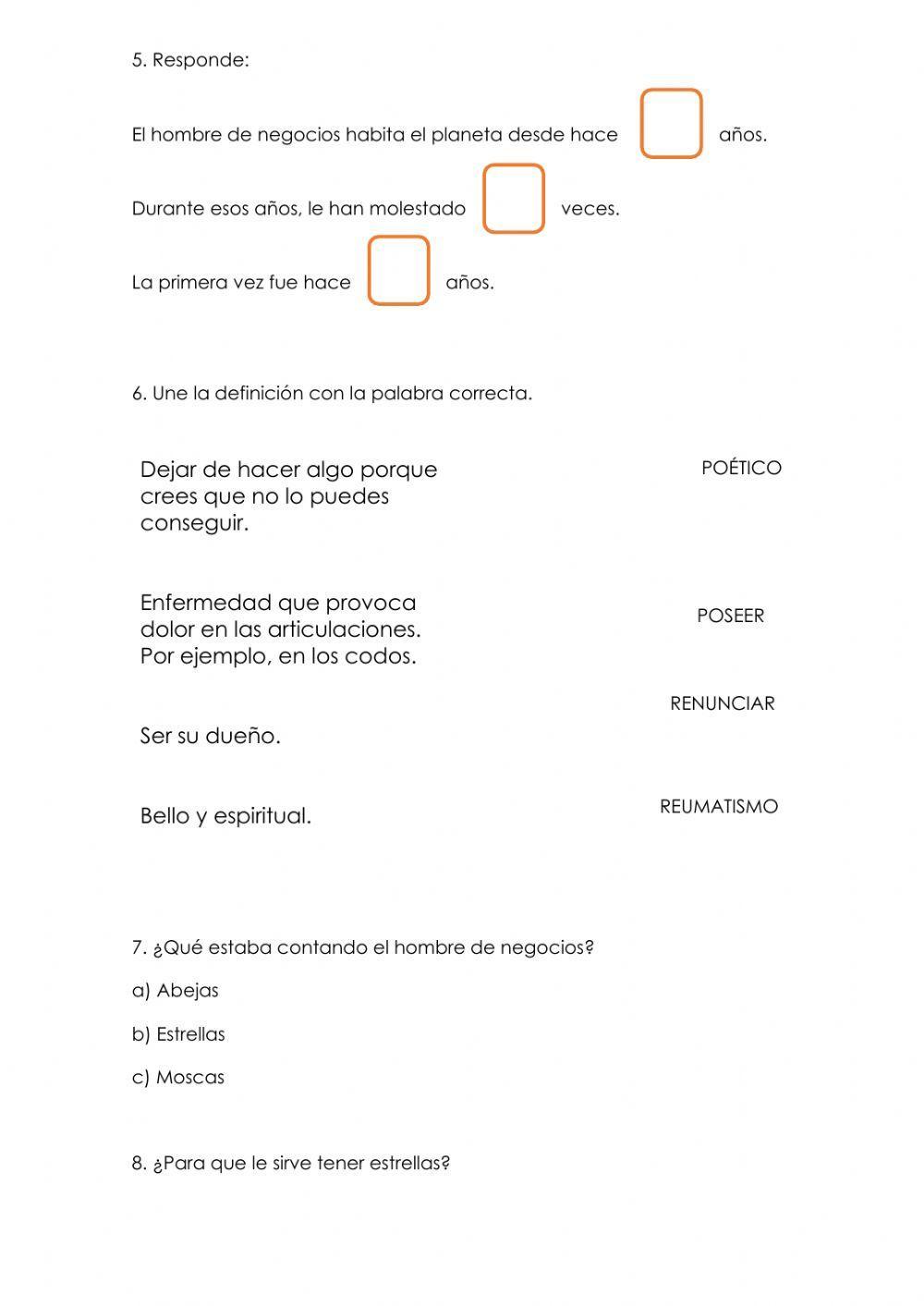 Lectura el principito