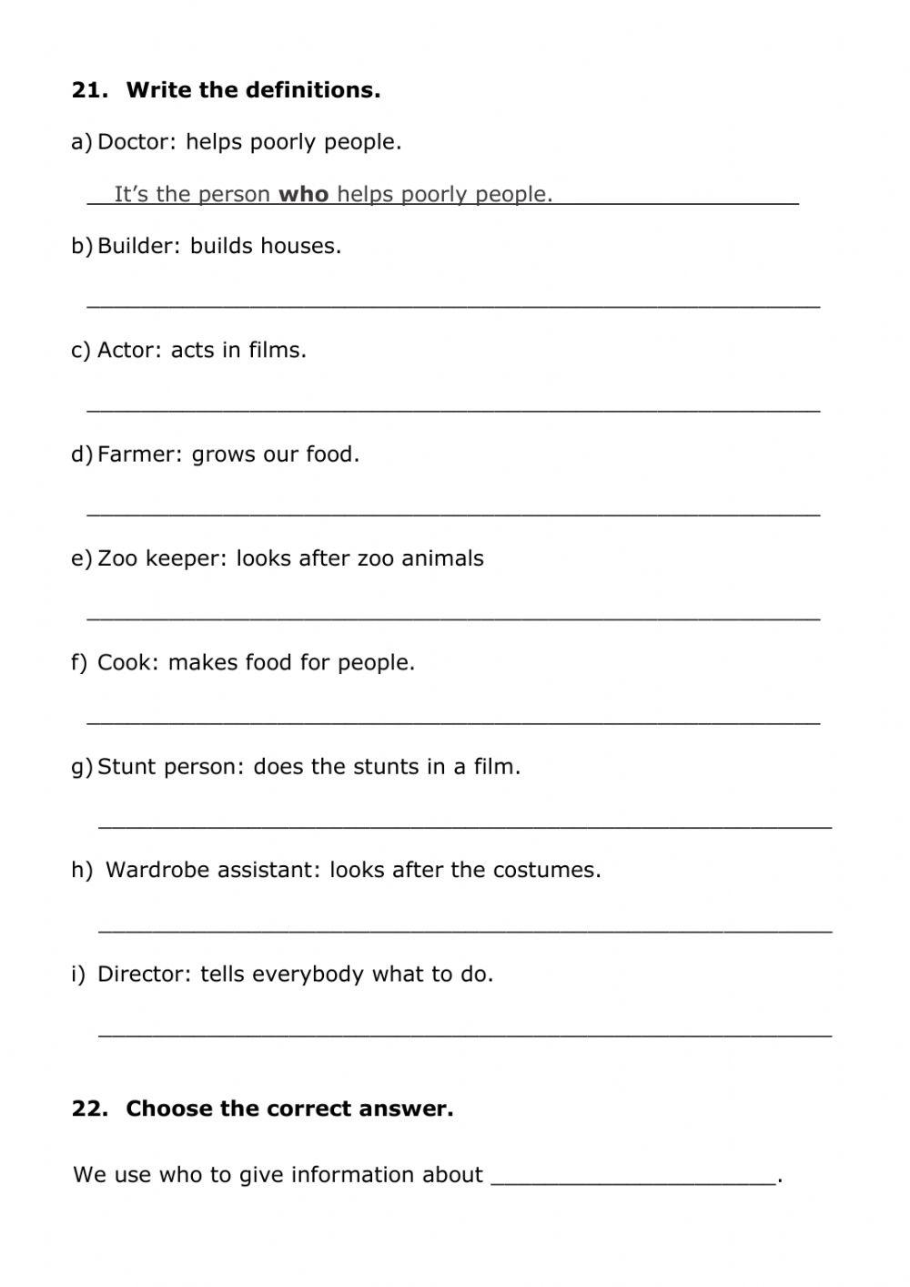 Relative pronoun who