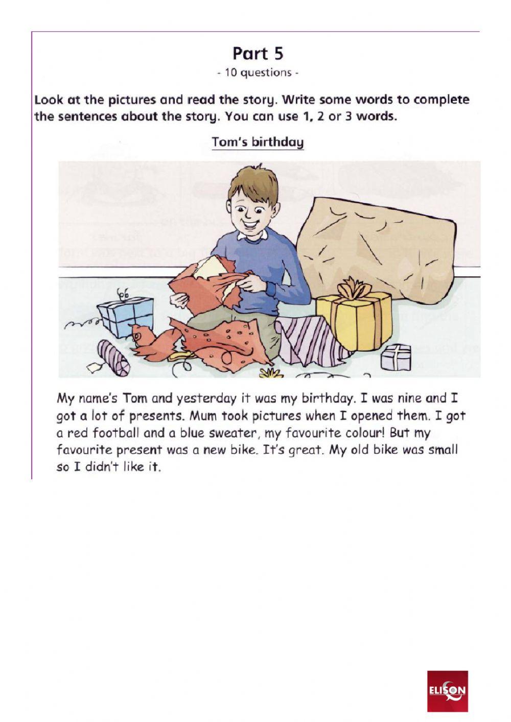 8.1 - movers - reading practice