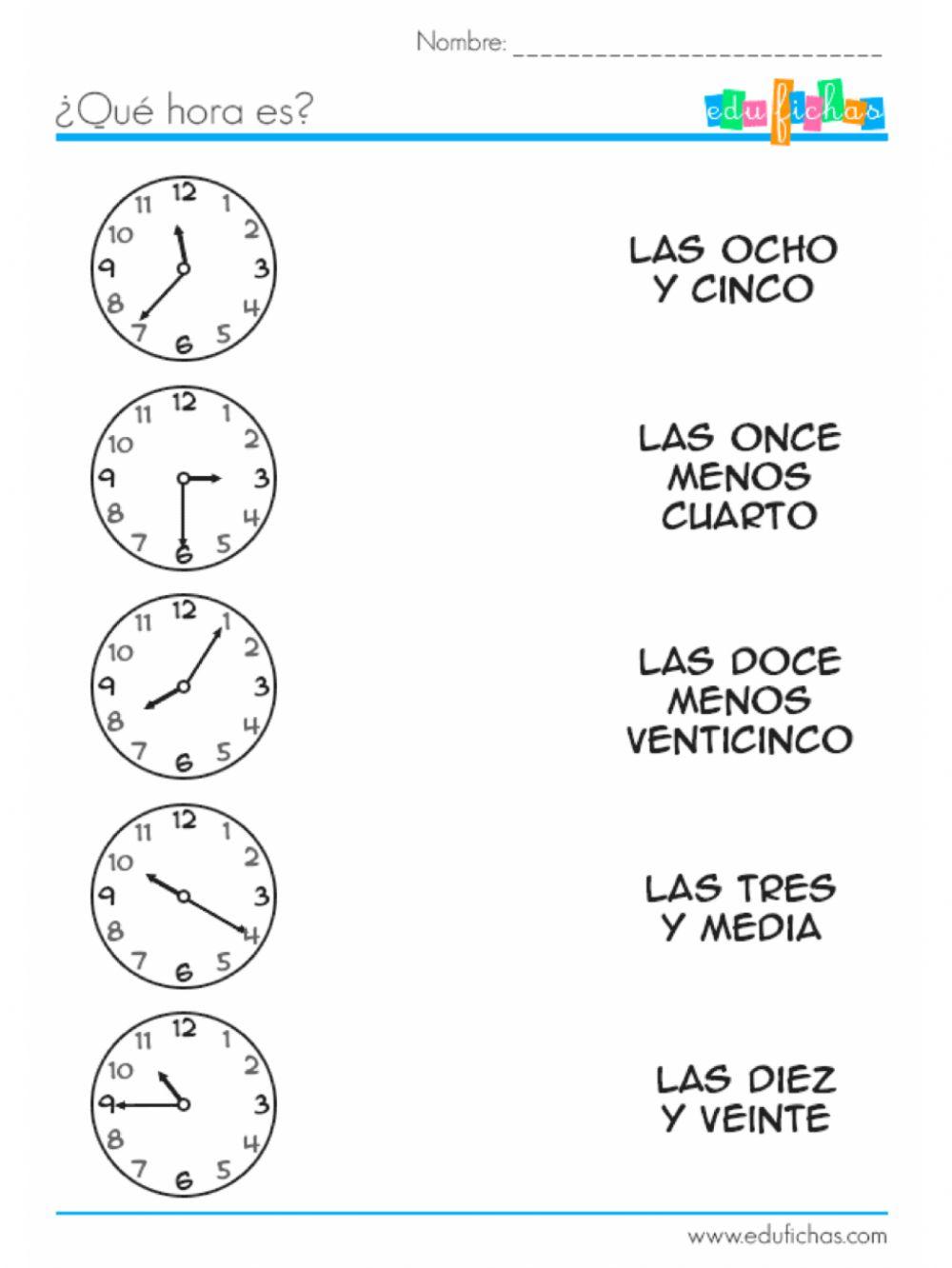 TABLA DEL 8 Y REPASO HORAS
