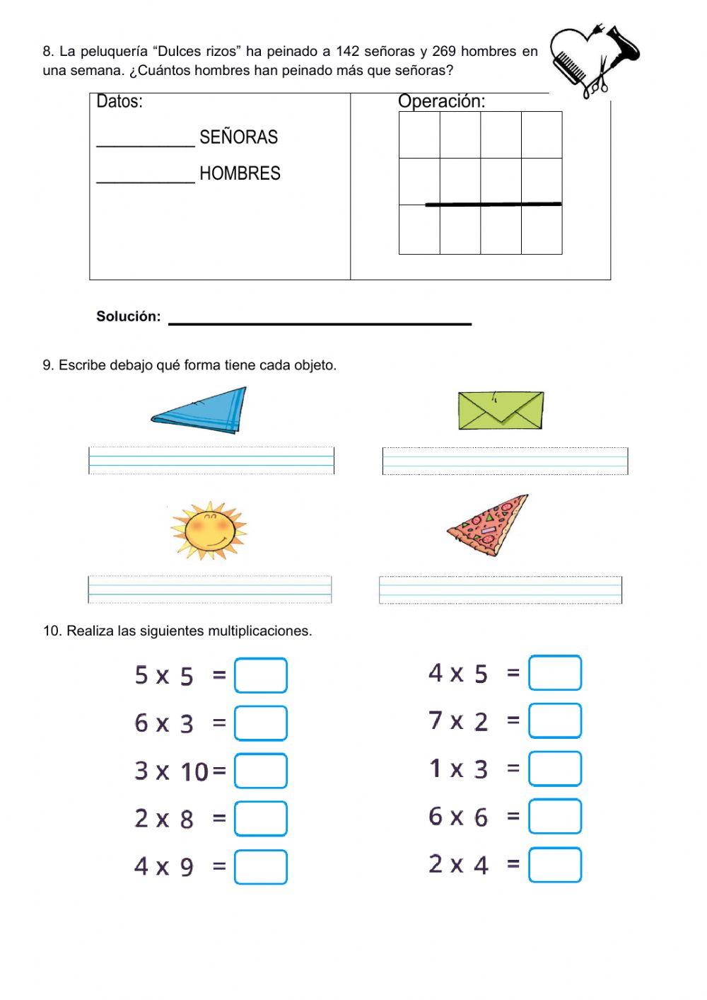 Prueba final matemáticas