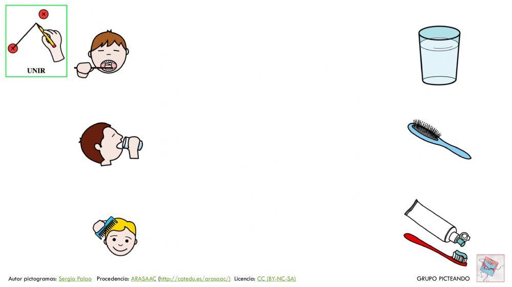 Relaciona acción con objeto