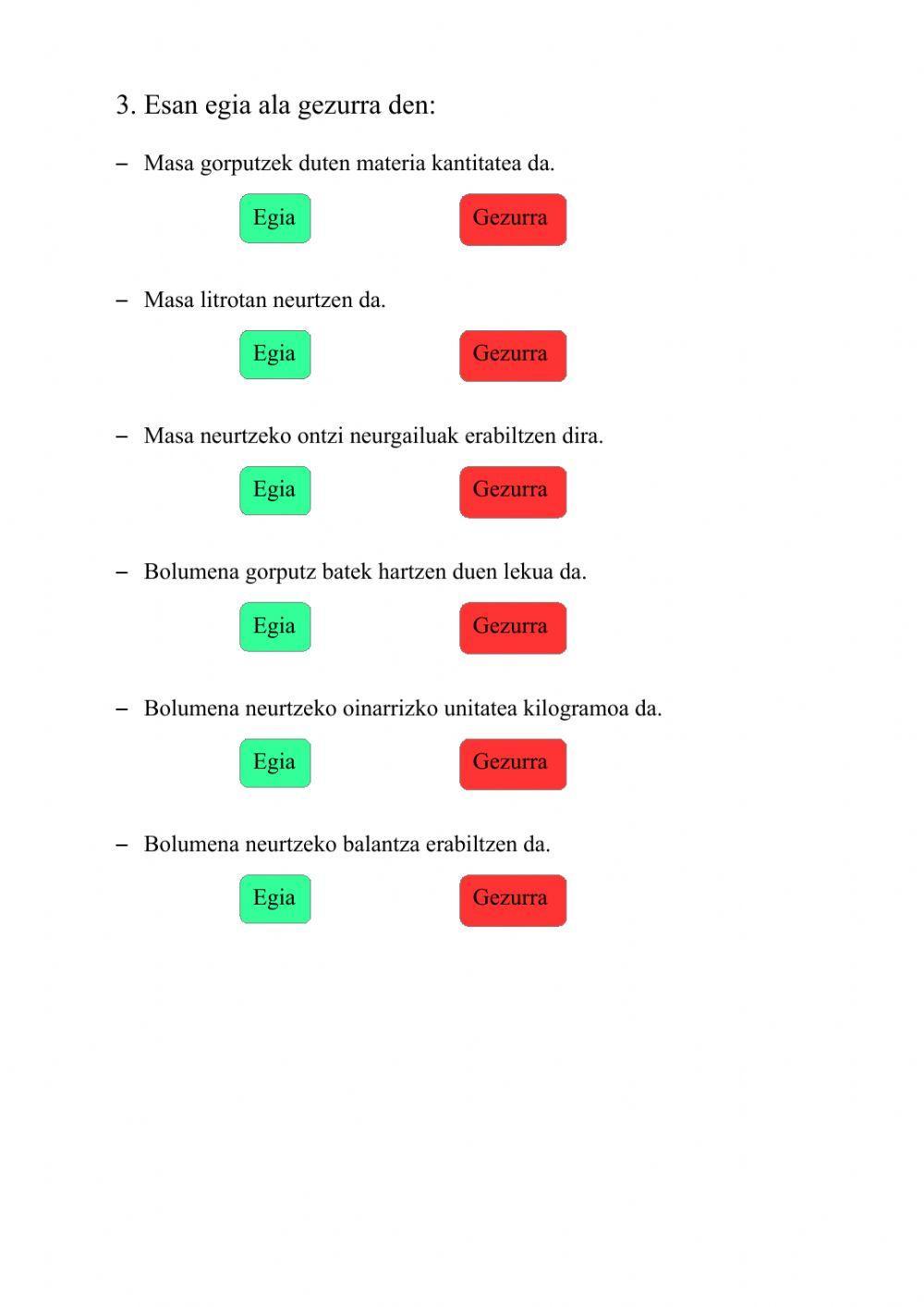 Materia eta bere propietateak