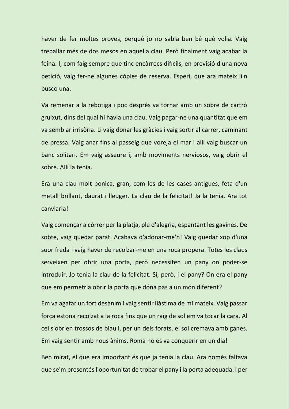 No n’hi ha prou amb una clau