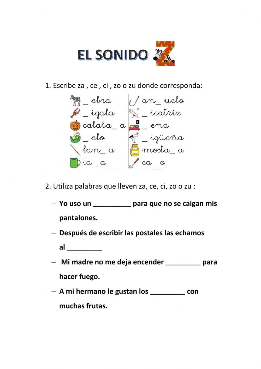 El sonido -z- El sonido -z-