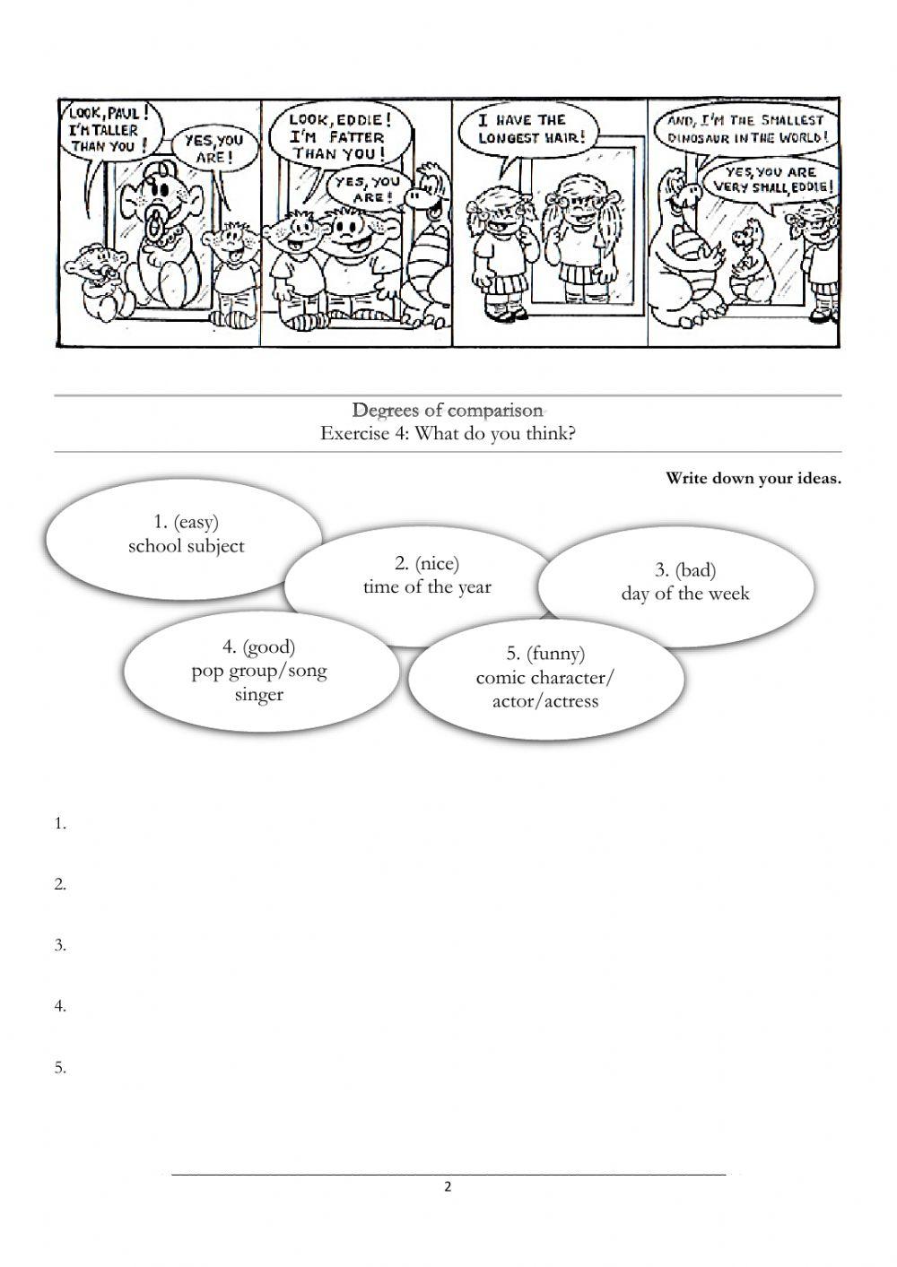 Degrees of comparison