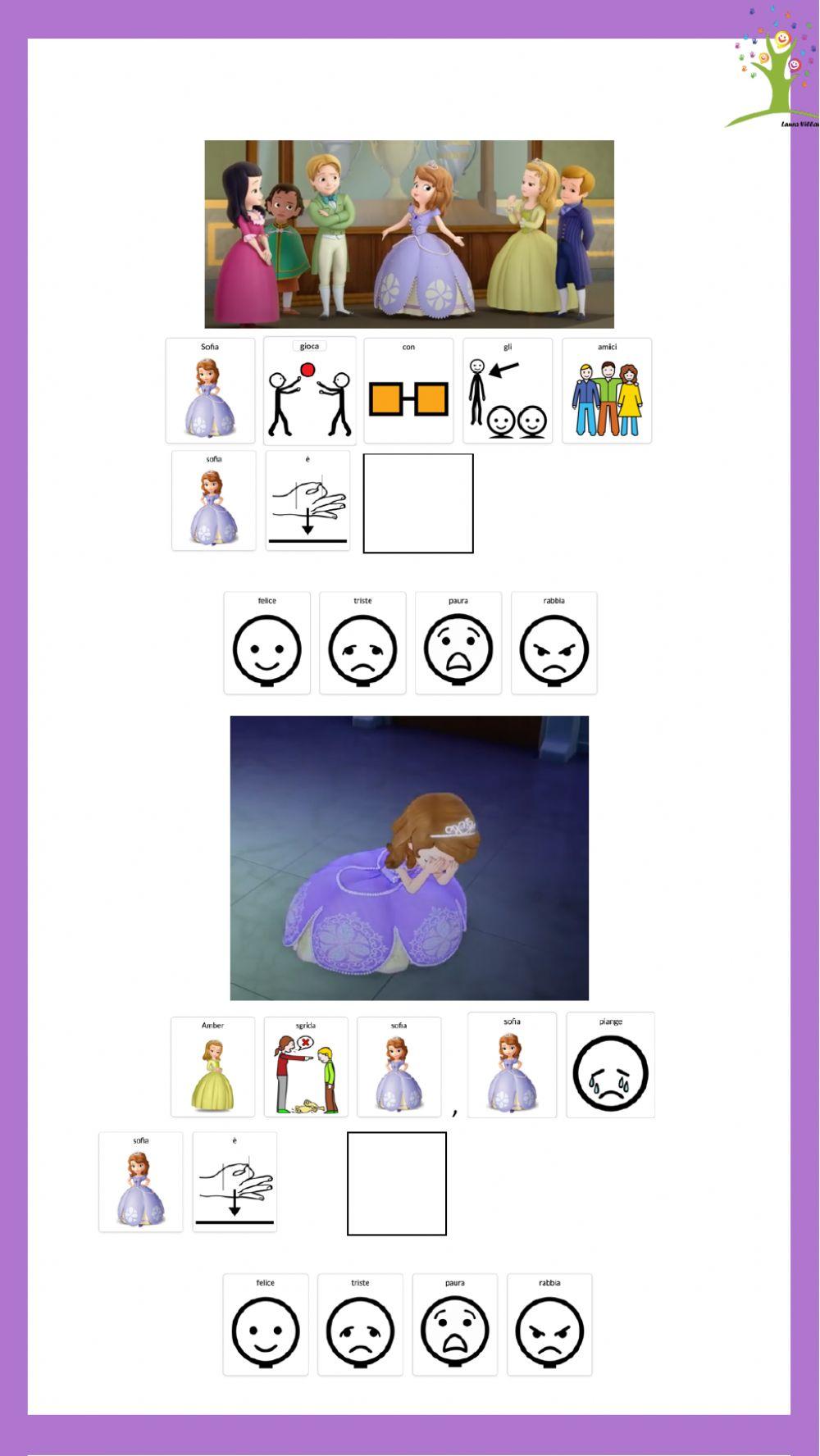 Riconoscimento emozioni in storia sociale