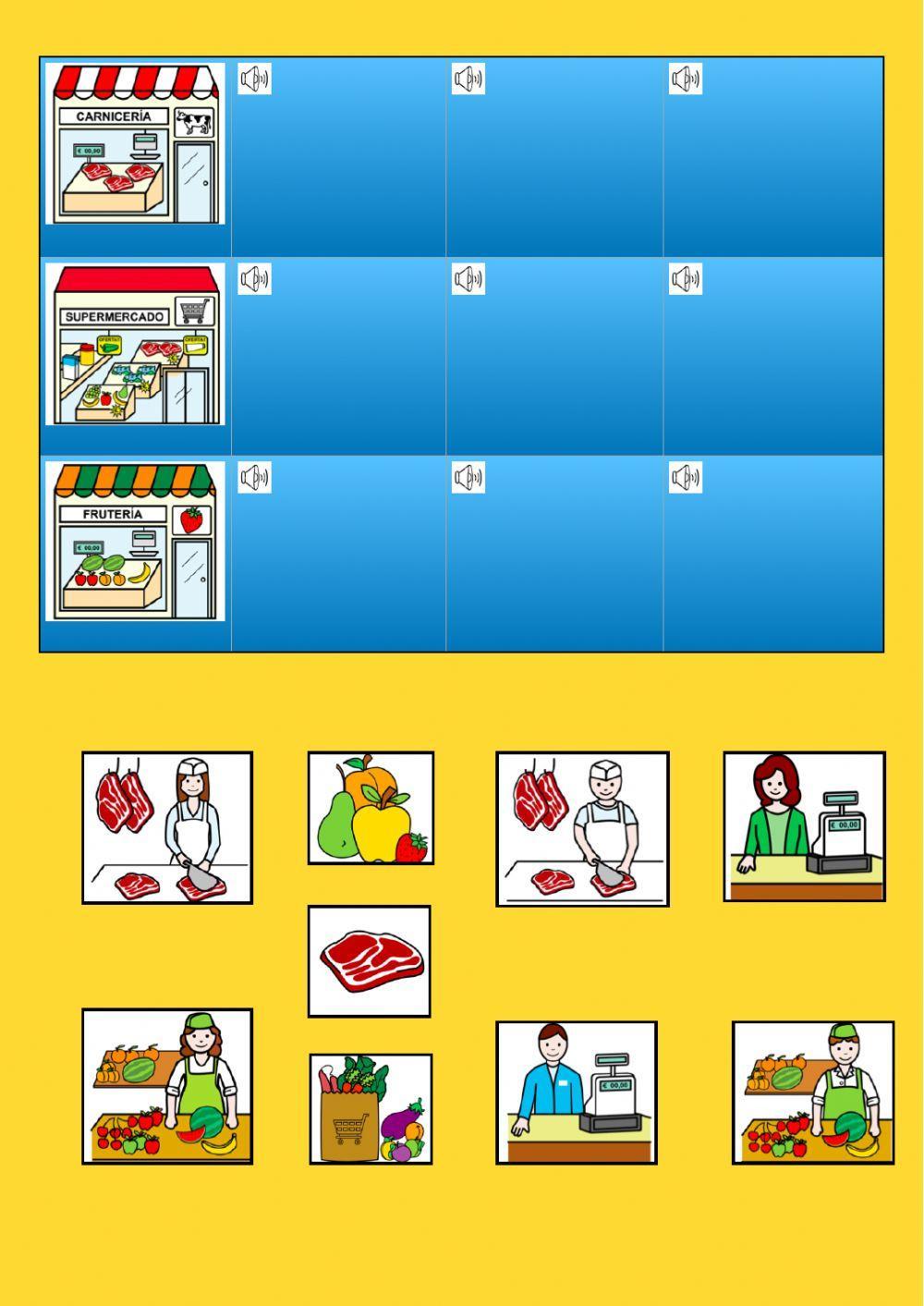 Tiendas y profesiones