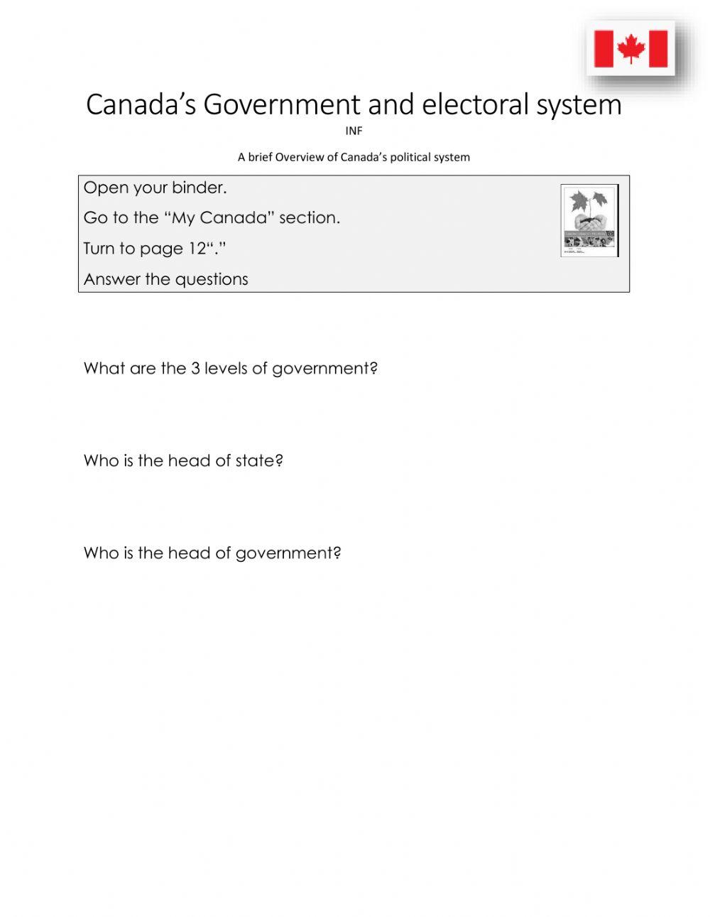 canada-s-electoral-system-worksheet-live-worksheets