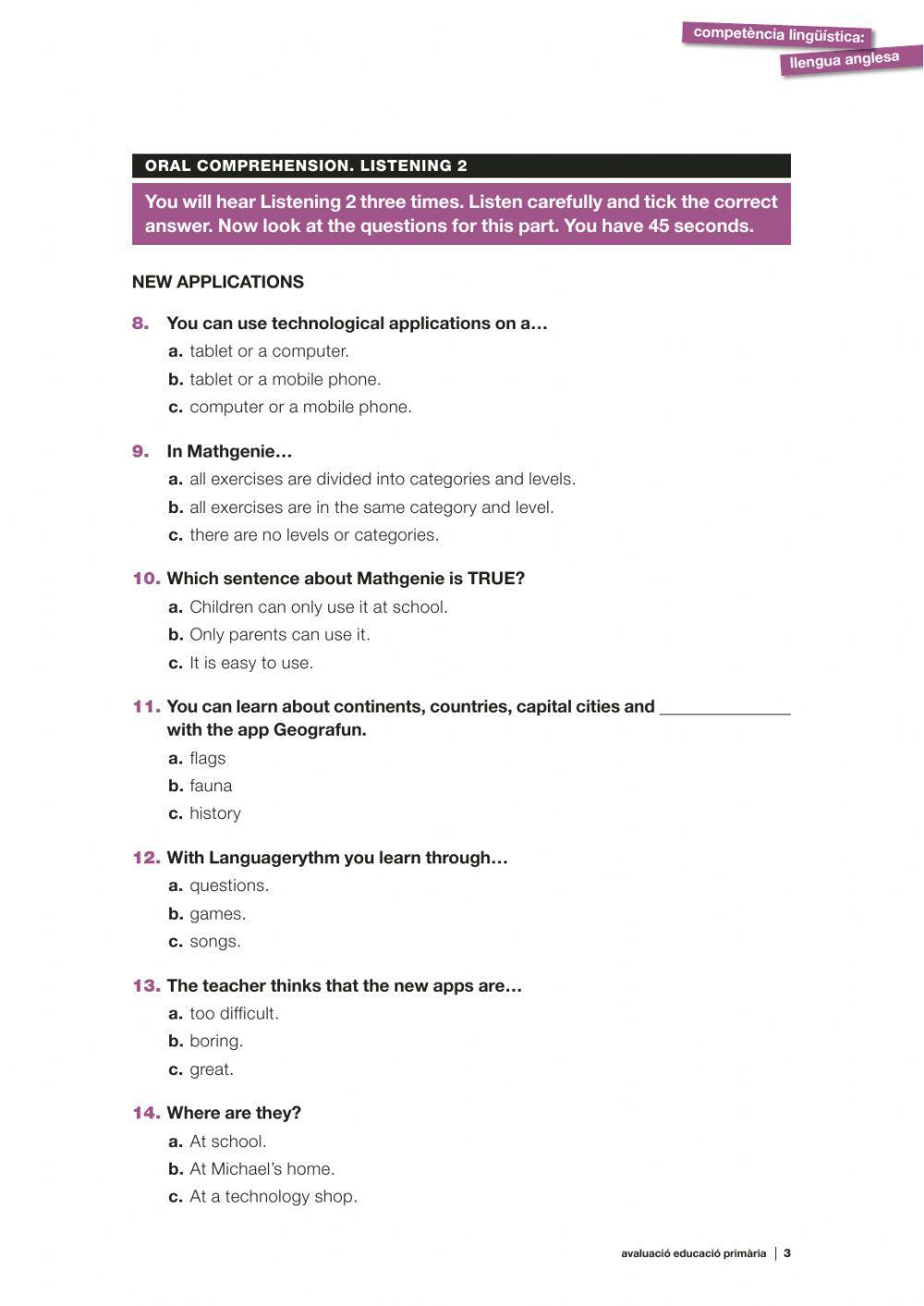 Competències bàsiques 6è 2018-19 english