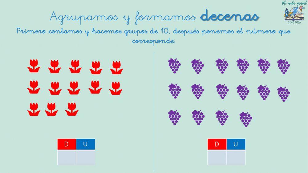 Aprendemos lo que es una decena
