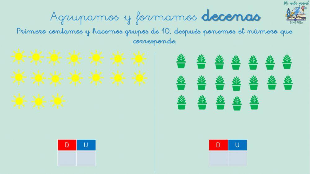 Aprendemos lo que es una decena