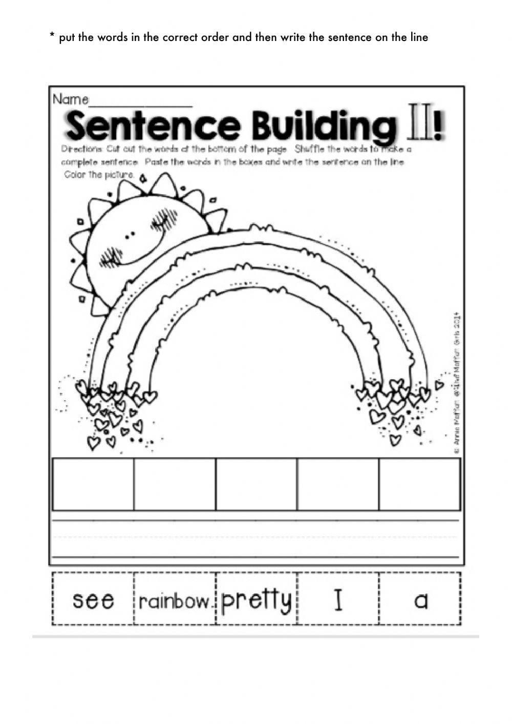 Sentence building 2