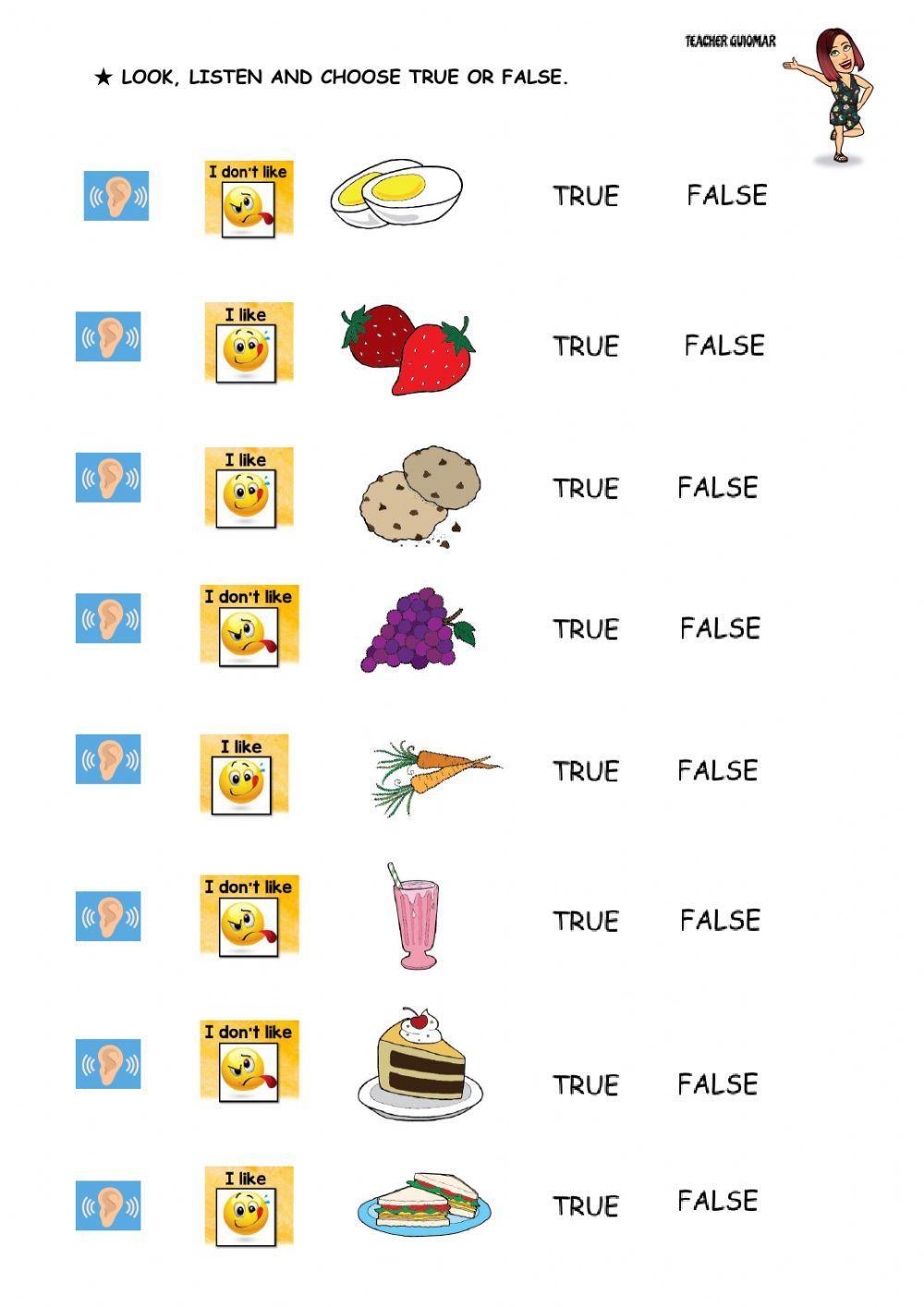 I like- I don't like 1º