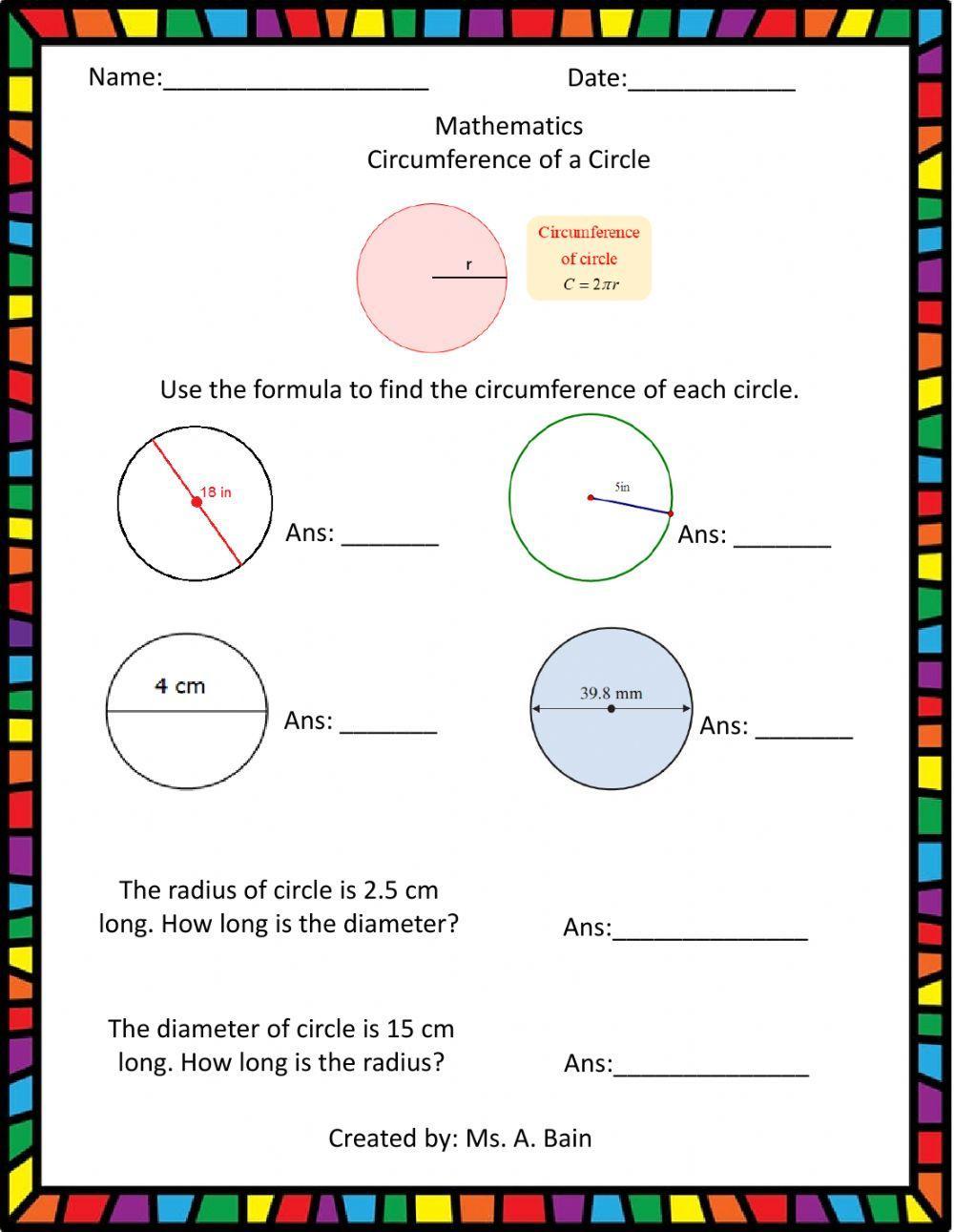 Circumference of a Circle