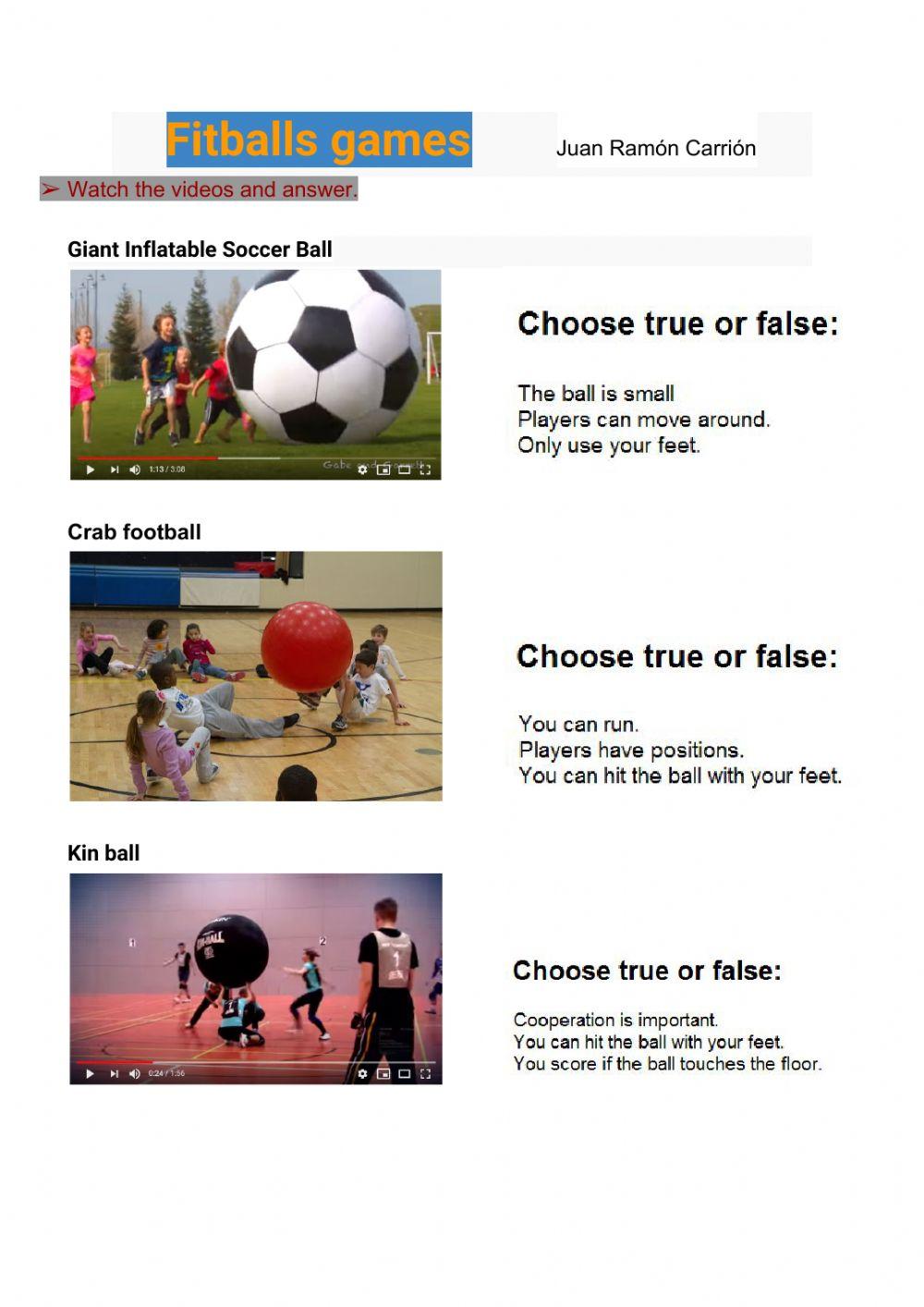 Fitball games