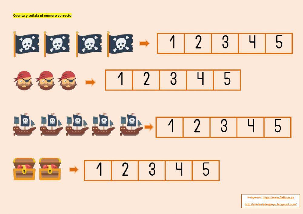 Cuenta y elige el número