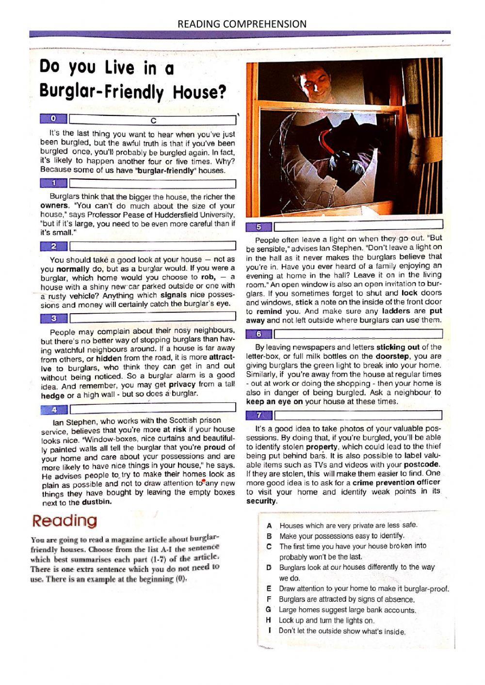 Reading Comprehension