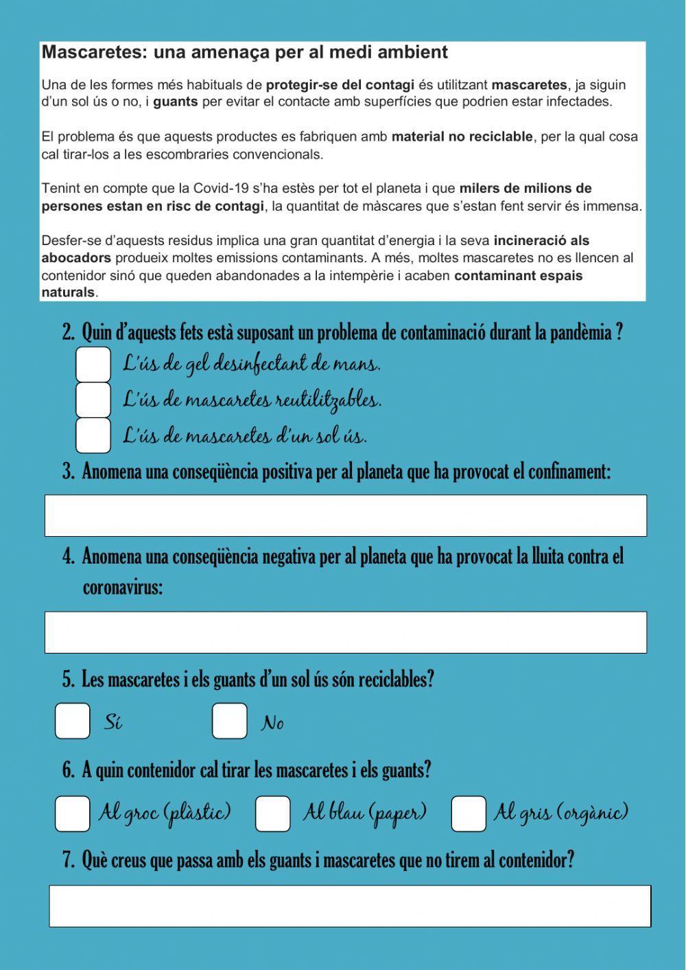 Notícia contaminació per plàstics d'un sol ús