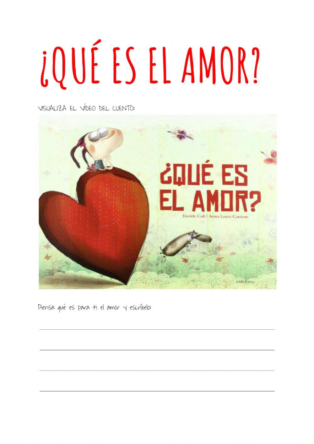Cuento: ¿Qué es el amor?