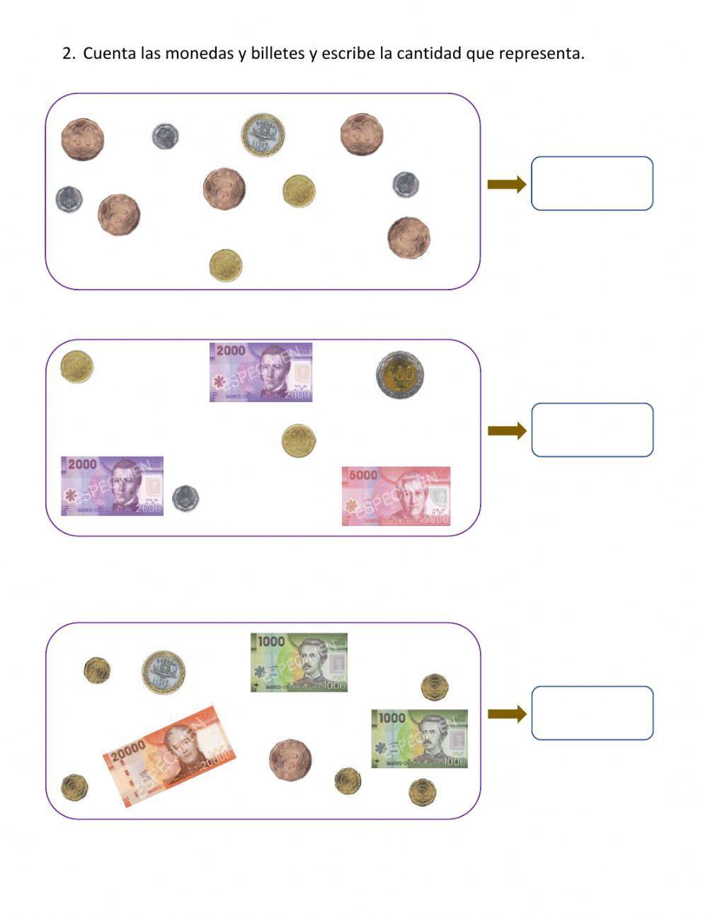 Monedas y Billetes Chile