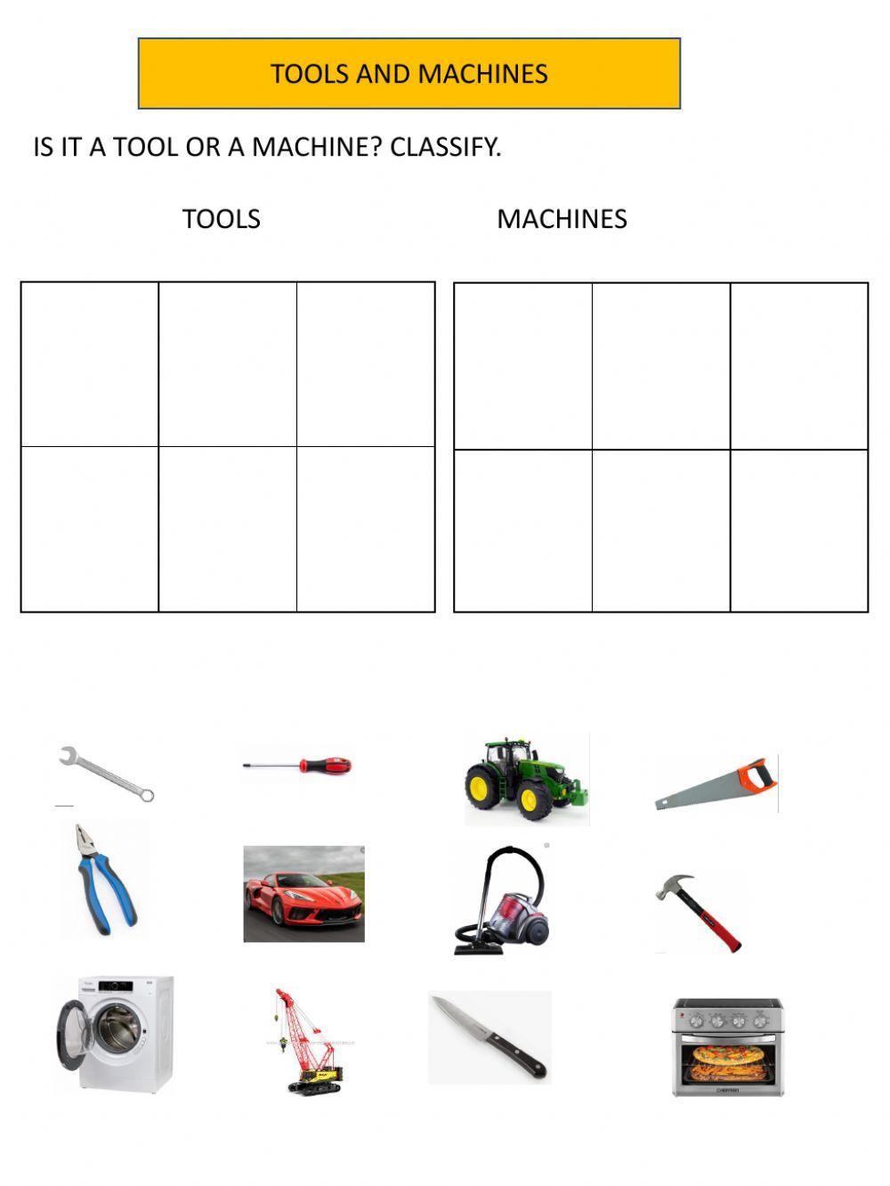 Tools and machines