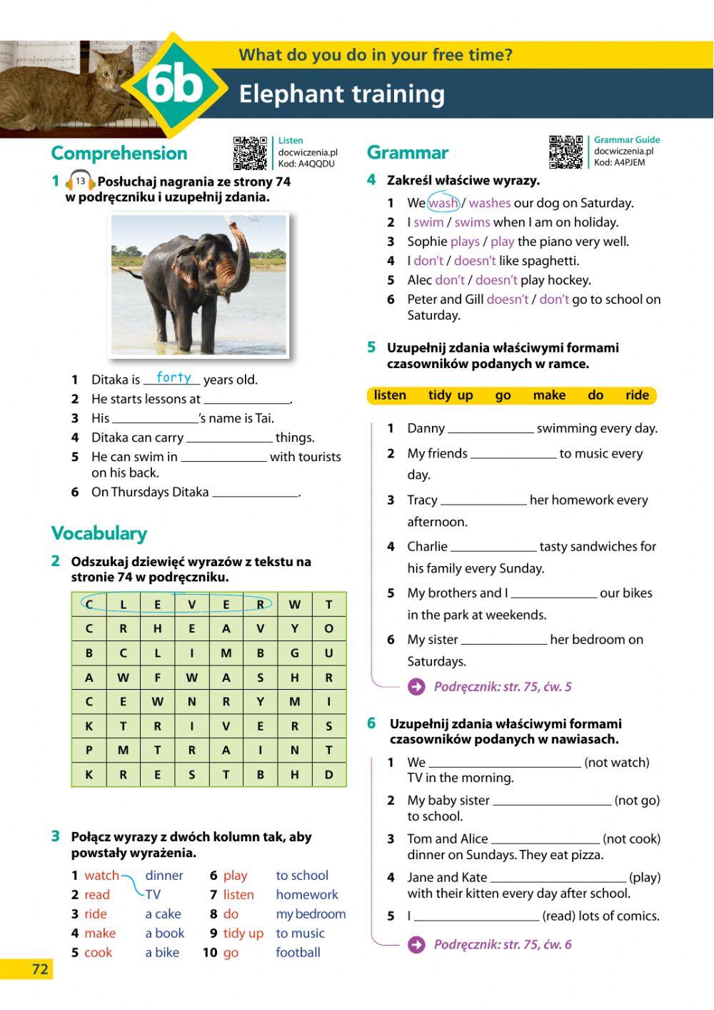 kl.4 present simple online exercise for | Live Worksheets