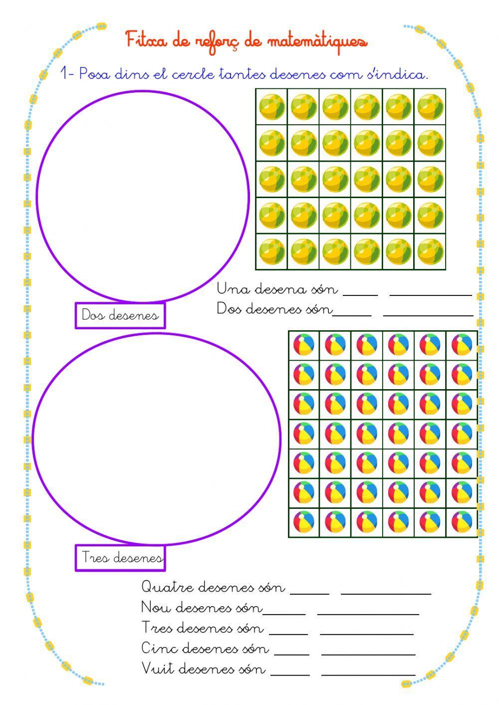 Matemàtiques. Fitxa 29.