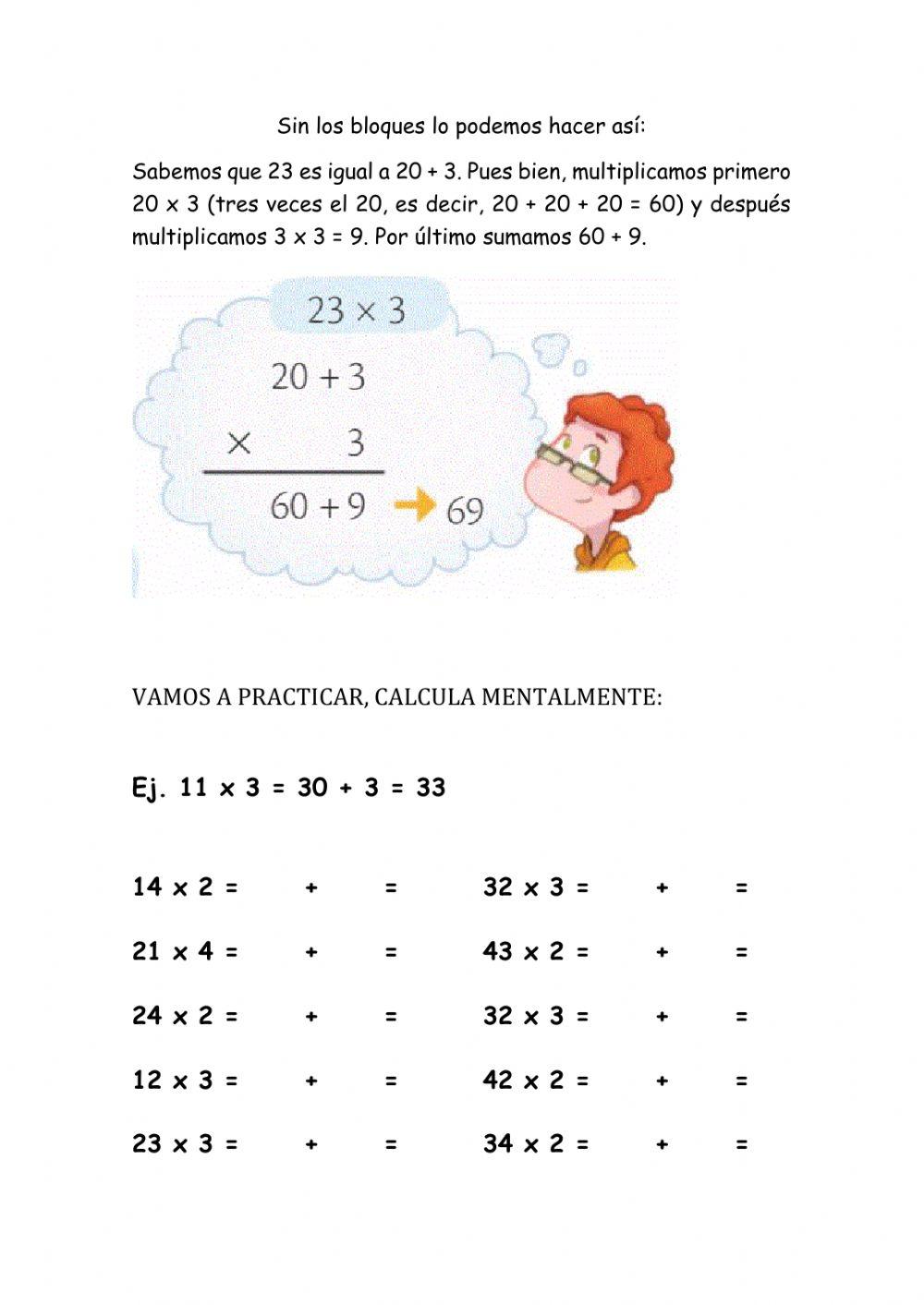 Multiplicar por descomposición