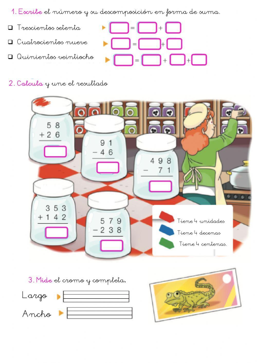 Sumas y restas llevando y sin llevar