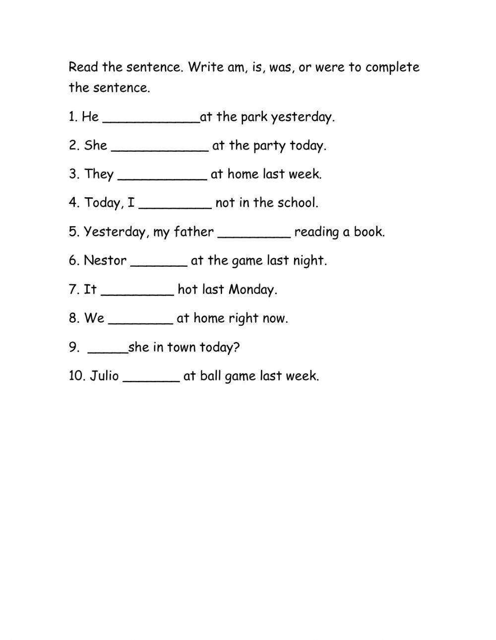 To be Present and Past