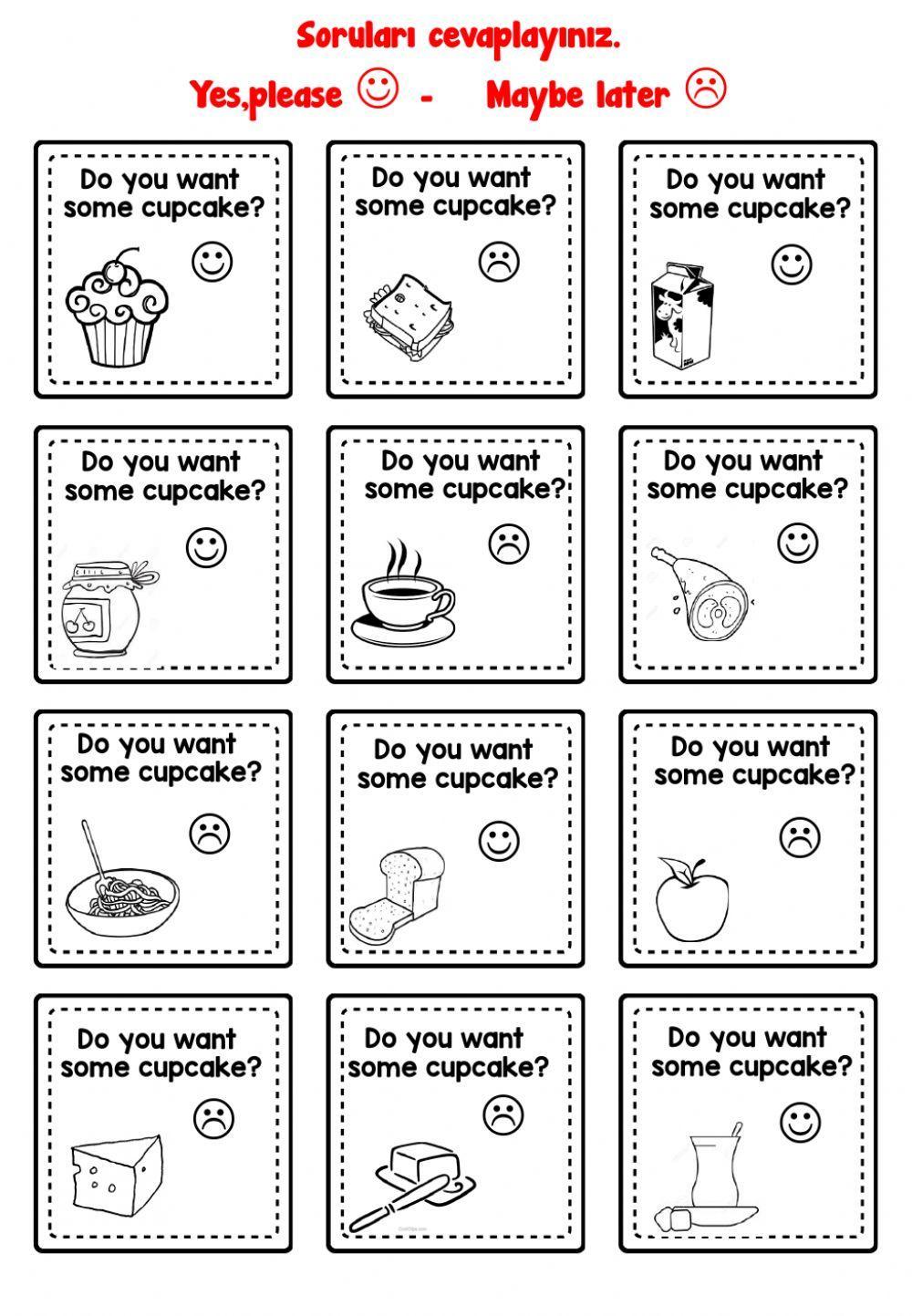 Food and Drinks Worksheet