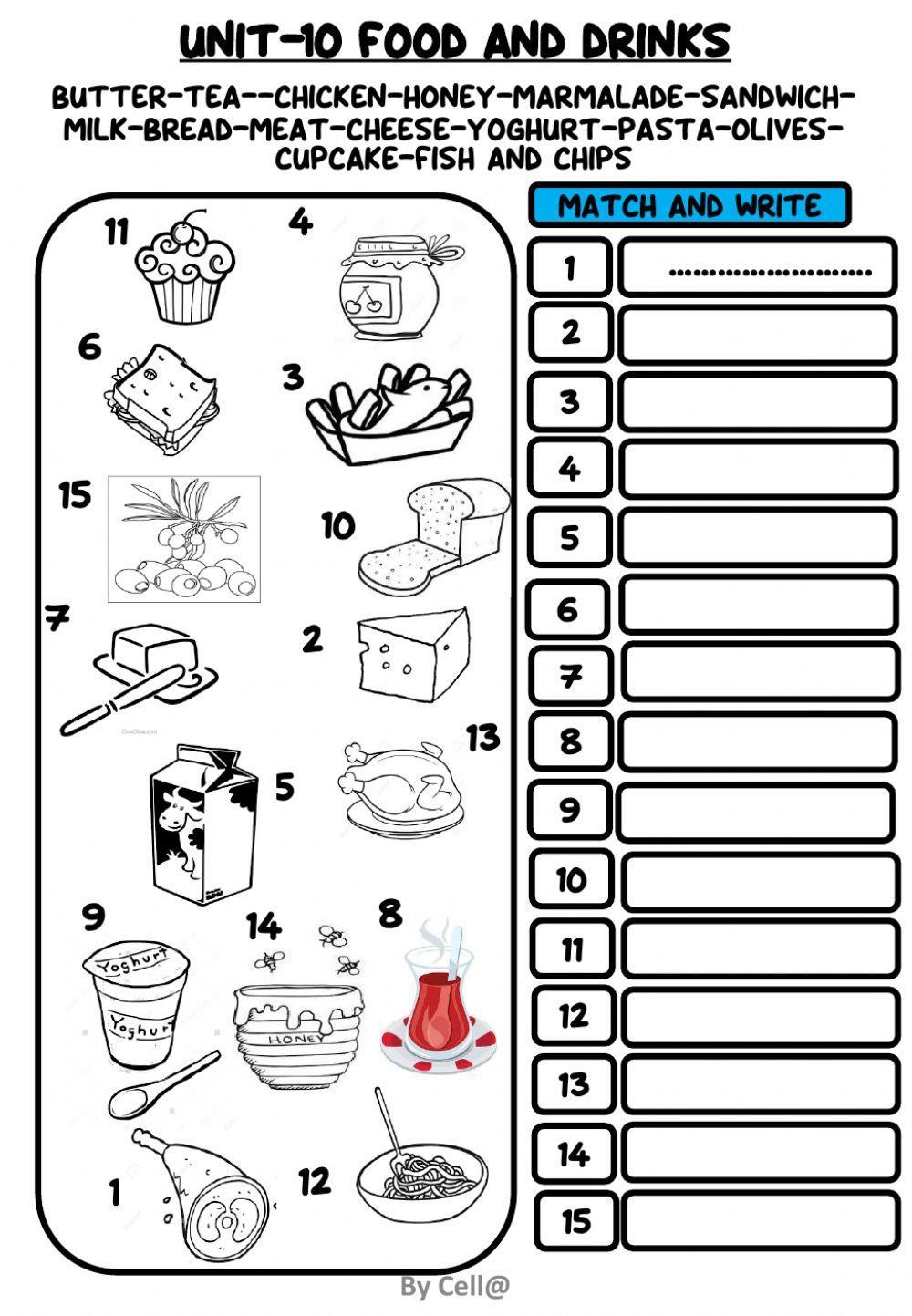 Food and Drinks New Words