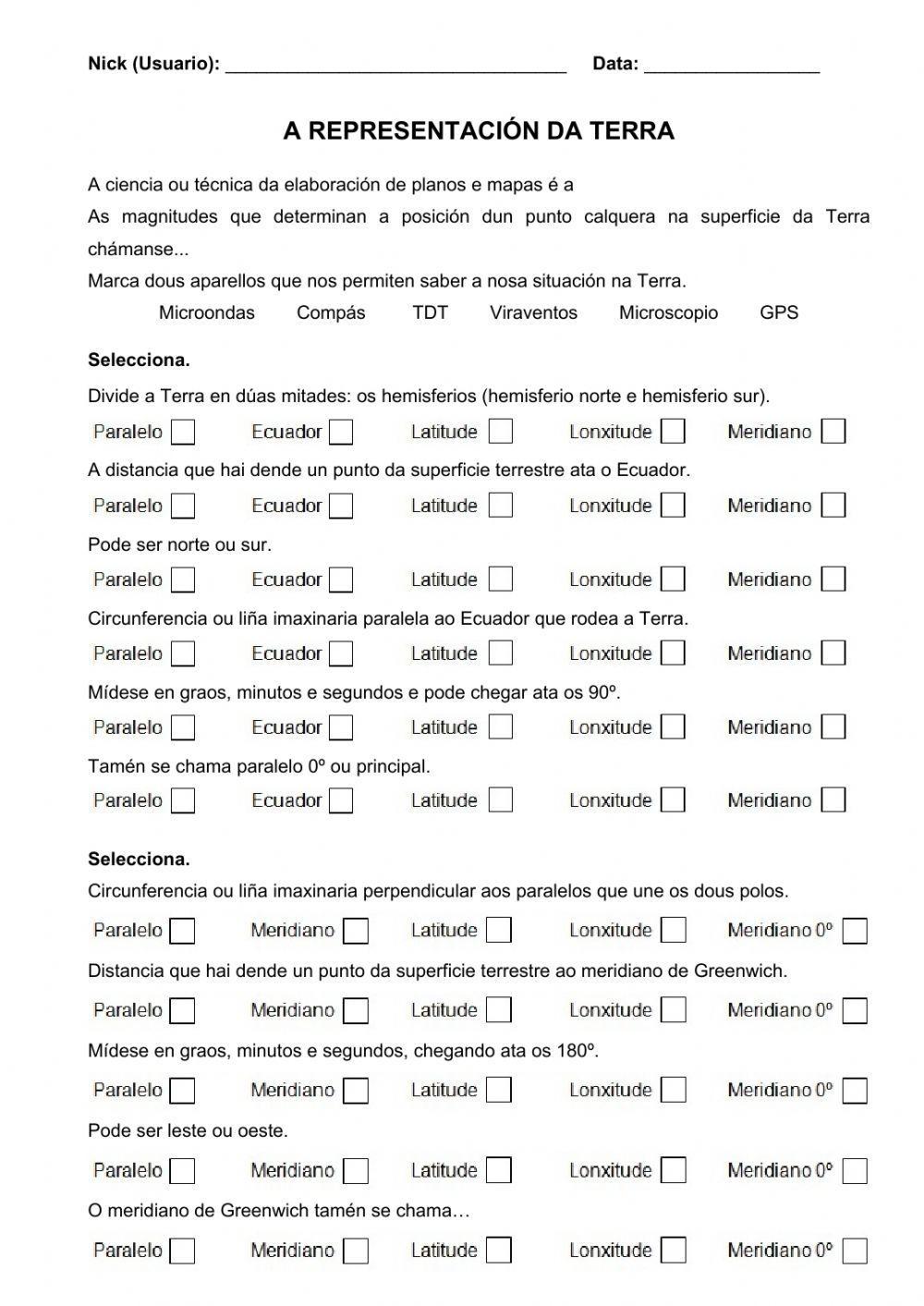 A representación da Terra