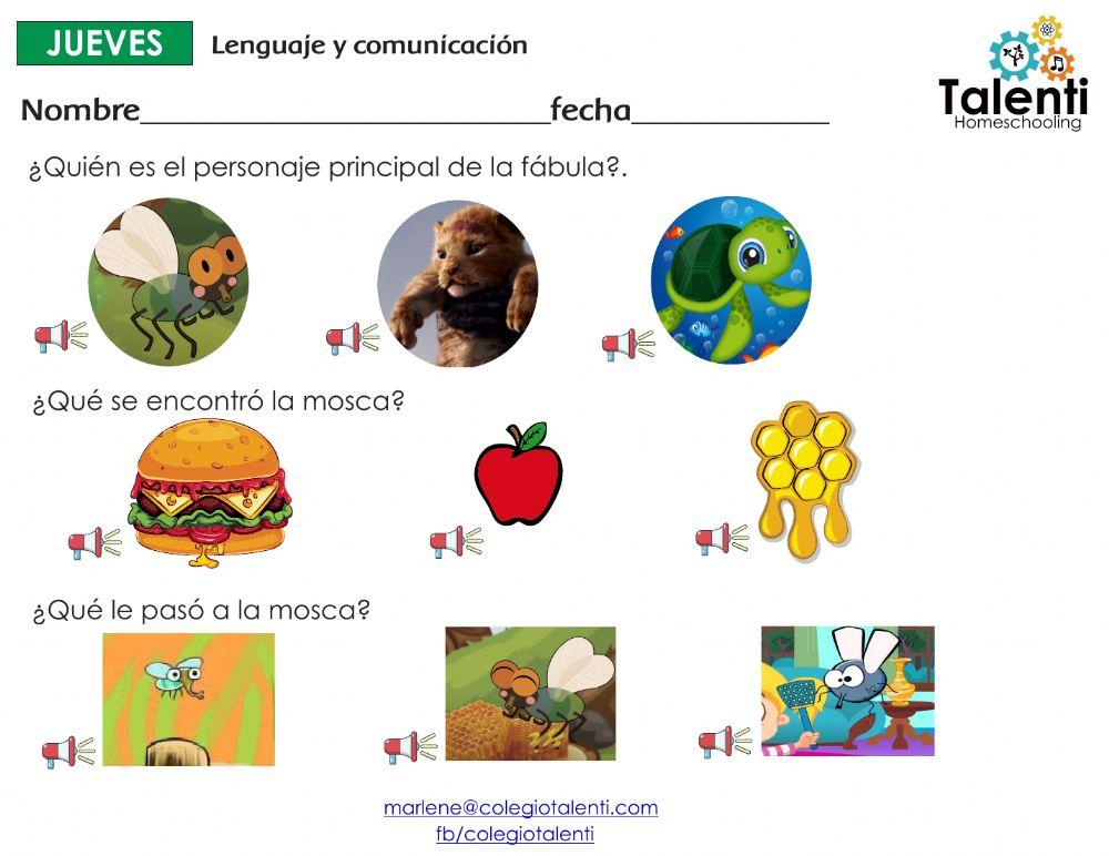 Fábula La mosca y la miel