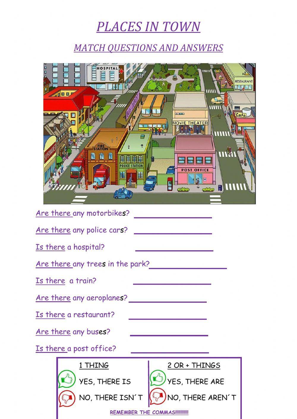 Is thre are there-places in town