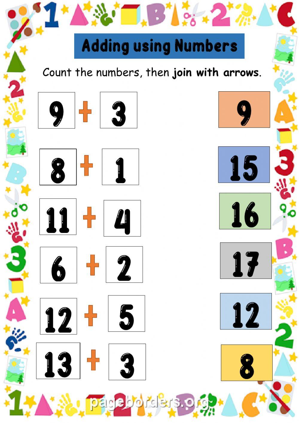 Adding using Numbers