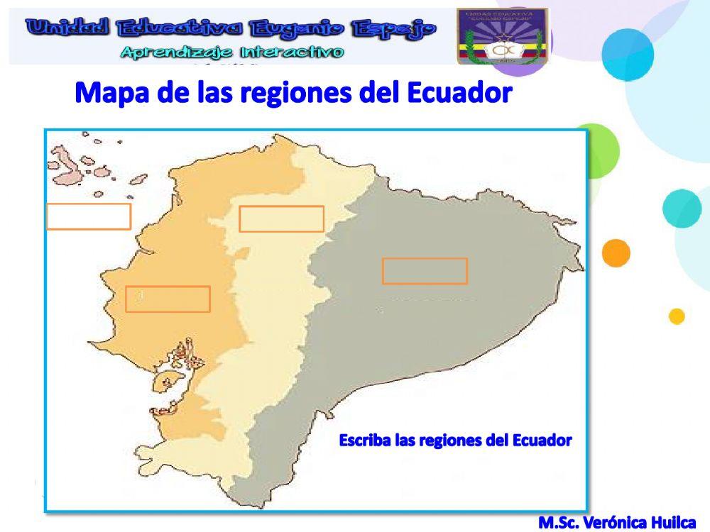 Regiones Naturales del Ecuador