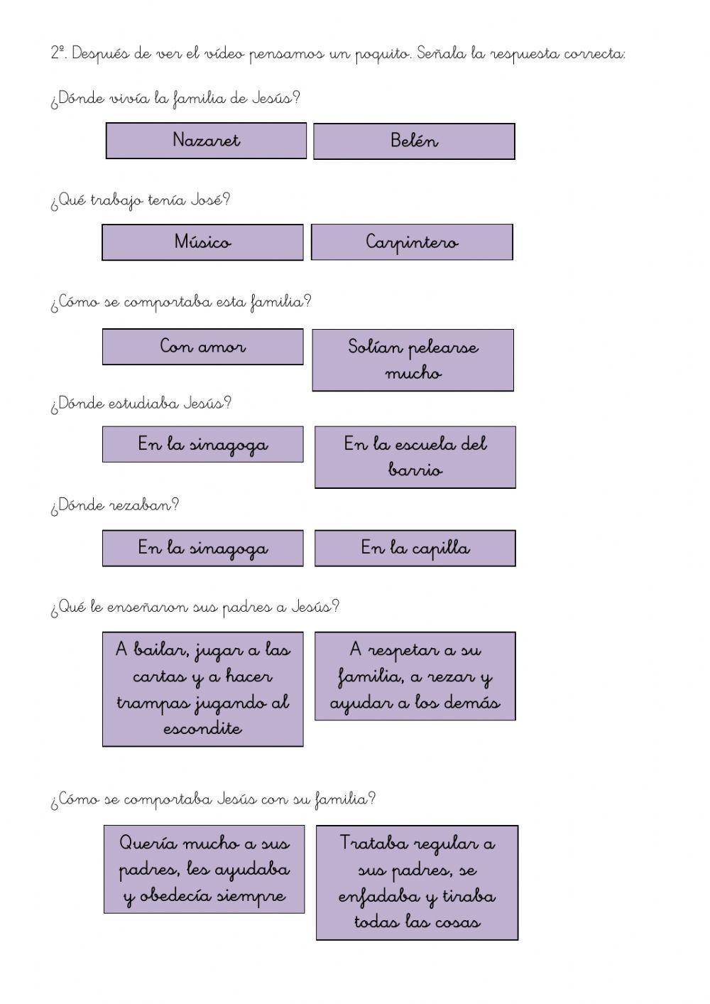 La familia de jesús La familia de jesús