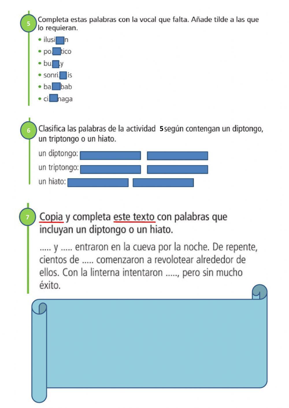 ACENTUACIÓN, diptongos, triptongos e hiatos