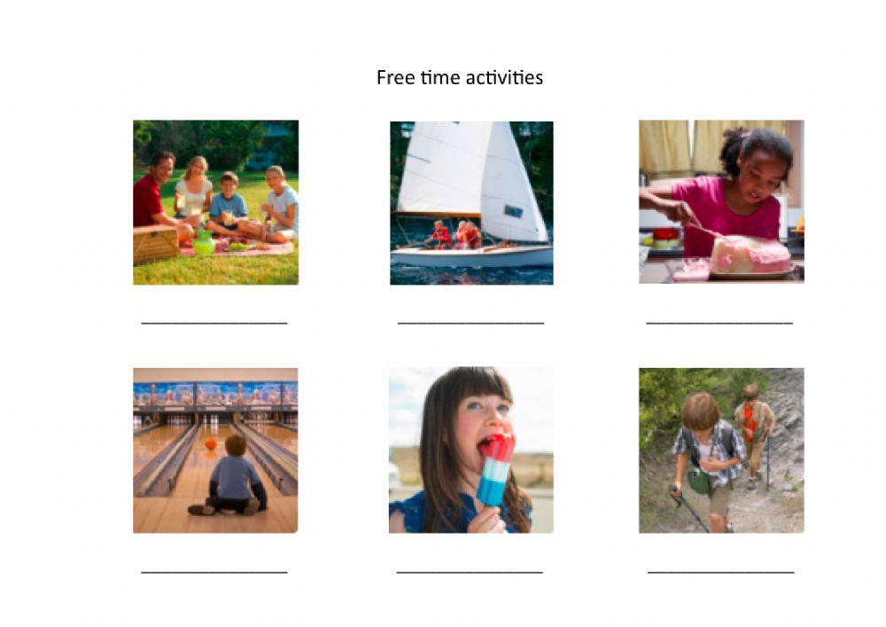 Unit 5 Free Time Activities Complete