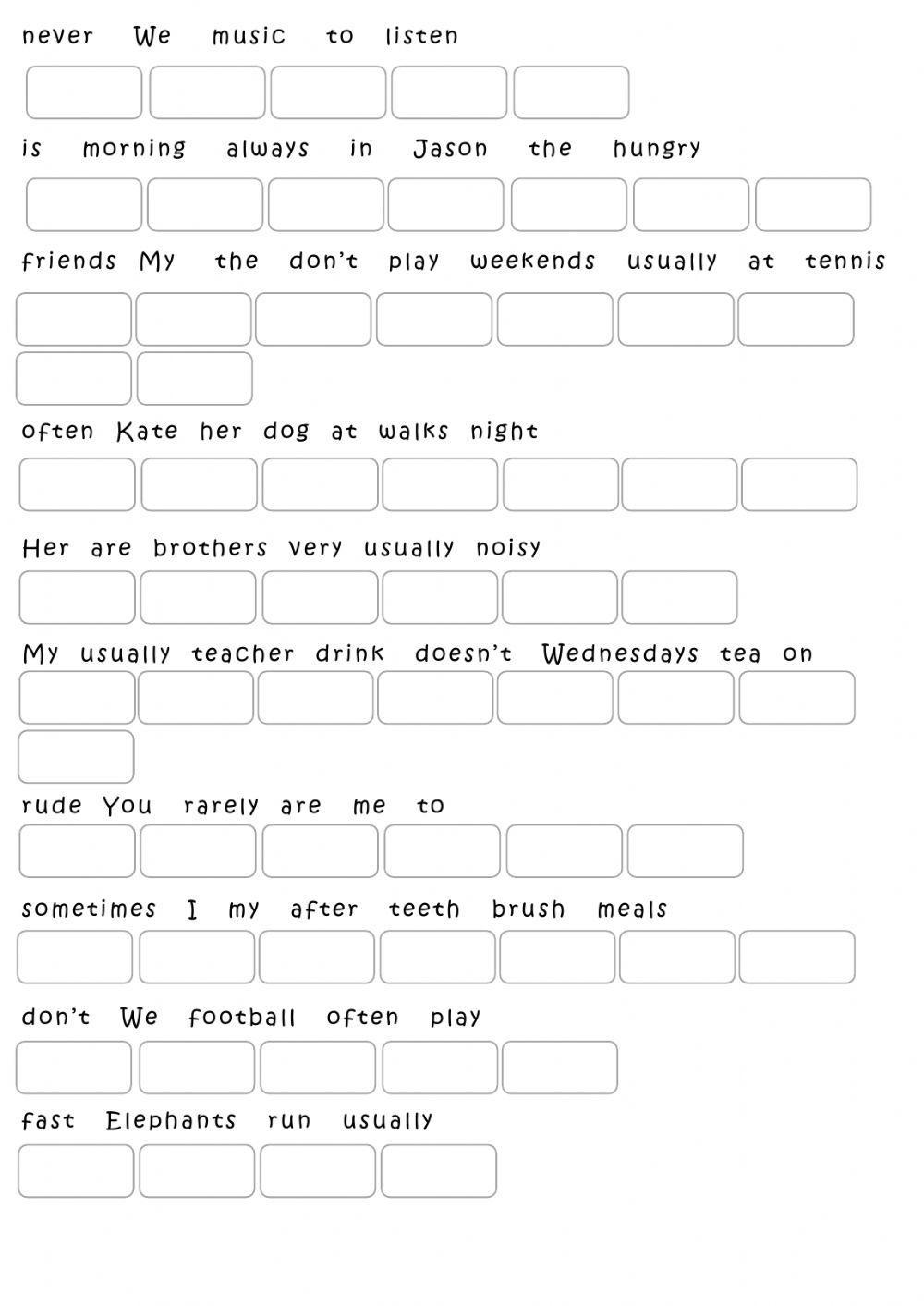 235704 Adverbs of frequency A Paczkowska