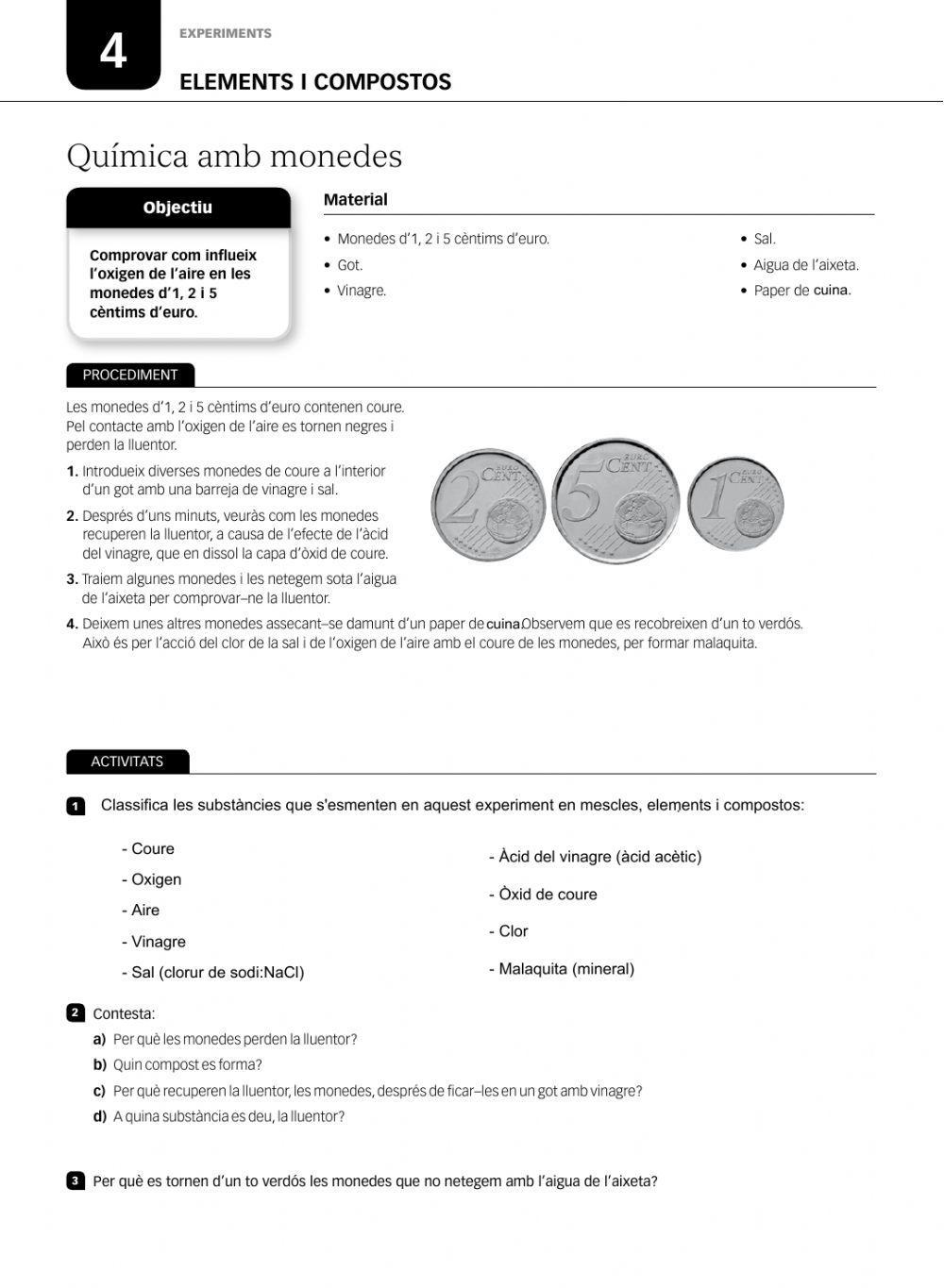 QUÍMICA AMB MONEDES