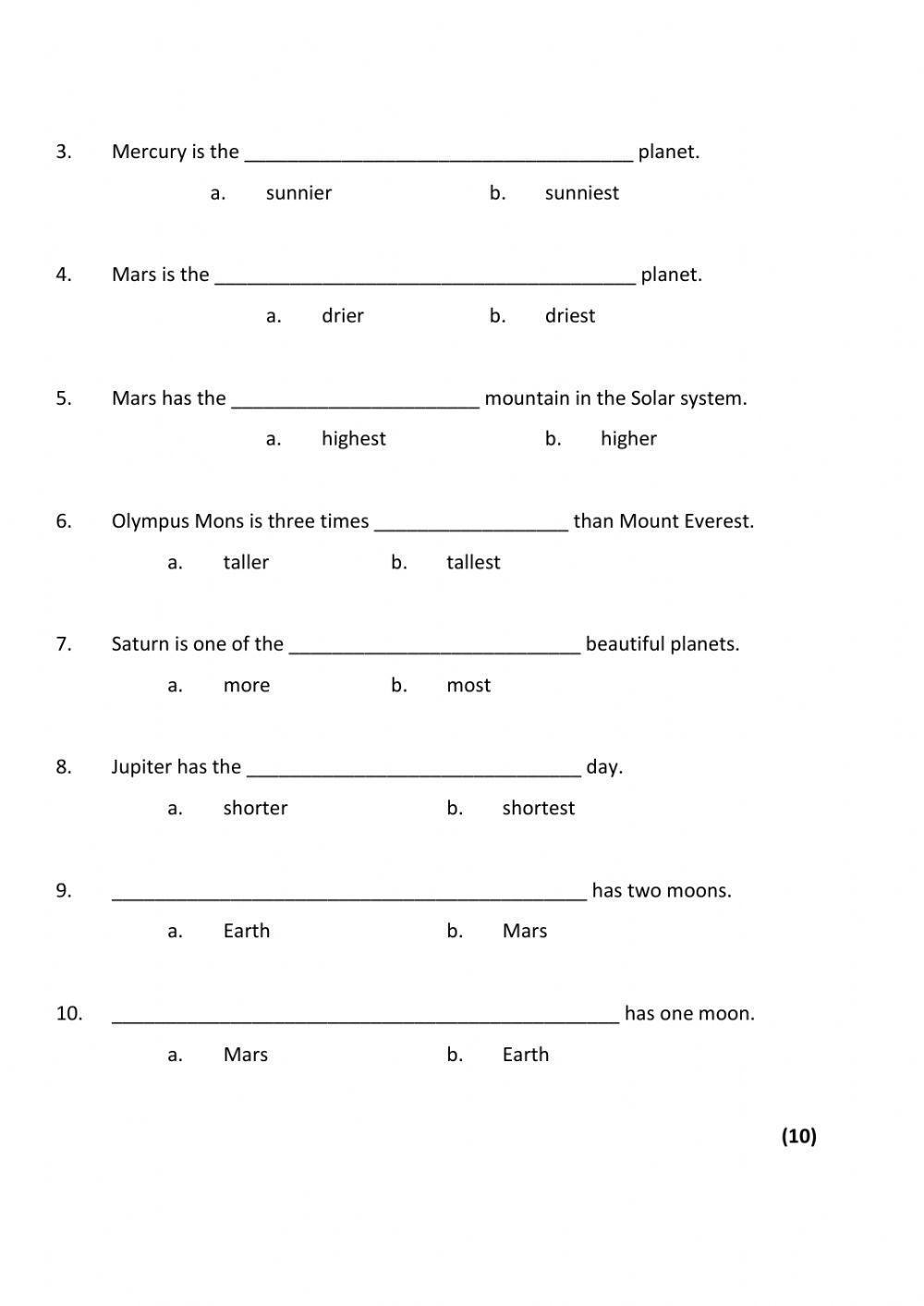 Review 3 online exercise for | Live Worksheets